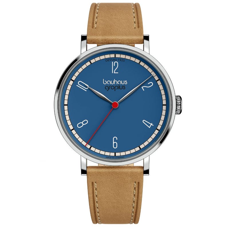 バウハウスデッサウ校舎誕生100周年記念 Bauhaus Walter Gropius (バウハウス・ヴァルター・グロピウス) ニューバウハウス デッサウ1925シリーズ メンズ ユニセックス腕時計 WGN003-22