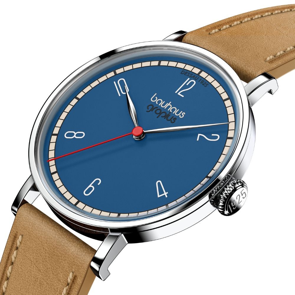 バウハウスデッサウ校舎誕生100周年記念 Bauhaus Walter Gropius (バウハウス・ヴァルター・グロピウス) ニューバウハウス デッサウ1925シリーズ メンズ ユニセックス腕時計 WGN003-22