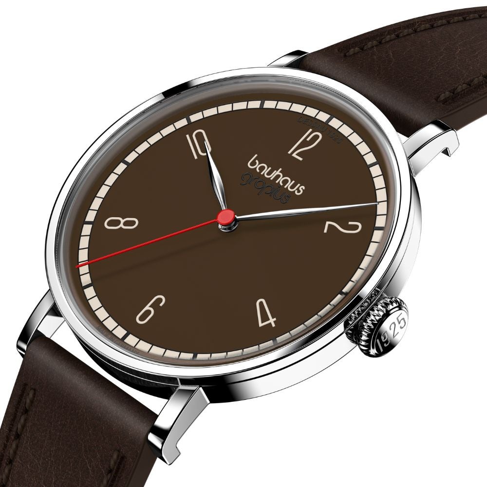 バウハウスデッサウ校舎誕生100周年記念 Bauhaus Walter Gropius (バウハウス・ヴァルター・グロピウス) ニューバウハウス デッサウ1925シリーズ メンズ ユニセックス腕時計 WGN003-20