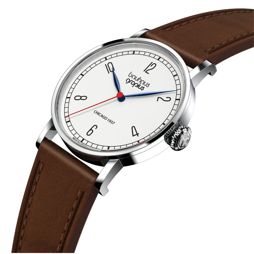 バウハウスデッサウ校舎誕生100周年記念 Bauhaus Walter Gropius (バウハウス・ヴァルター・グロピウス) FRAUEN AM BAUHAUS（フラウエン・アム・バウハウス）シリーズ レディース ユニセックス腕時計 WGNL002-04