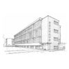 バウハウスデッサウ校舎誕生100周年記念 Bauhaus Walter Gropius (バウハウス・ヴァルター・グロピウス) FRAUEN AM BAUHAUS（フラウエン・アム・バウハウス）シリーズ レディース ユニセックス腕時計 WGNL002-04