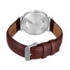 BERING Mens Unisex Air Titanium Navy×Brown 18640-505 （ベーリング メンズ ユニセックス 腕時計 エアチタニウム 青文字盤×ブラウンレザー）