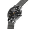 BERING Mens Unisex Air Titanium Black×Gray 18640-377 （ベーリング メンズ ユニセックス 腕時計 エアチタニウム 黒文字盤×グレーメッシュベルト）