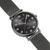 BERING Mens Unisex Air Titanium Black×Gray 18640-377 （ベーリング メンズ ユニセックス 腕時計 エアチタニウム 黒文字盤×グレーメッシュベルト）