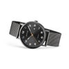 BERING Mens Unisex Air Titanium Black×Gray 18640-377 （ベーリング メンズ ユニセックス 腕時計 エアチタニウム 黒文字盤×グレーメッシュベルト）