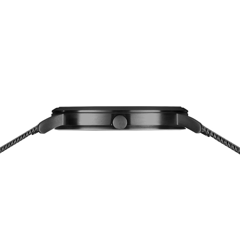 BERING Mens Unisex Air Titanium Black×Black 18640-122 （ベーリング メンズ ユニセックス 腕時計 エアチタニウム 黒文字盤×ブラックメッシュベルト）