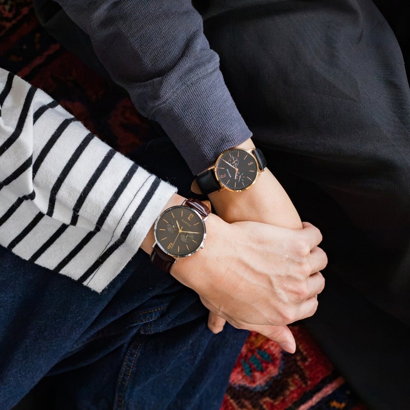 BERING Pair Watch Changes 14240-005 14236-166 （ベーリング 腕時計 ペアウォッチ チェンジズ スレートグレイ×イエローゴールド＆ブラック×ローズゴールド）