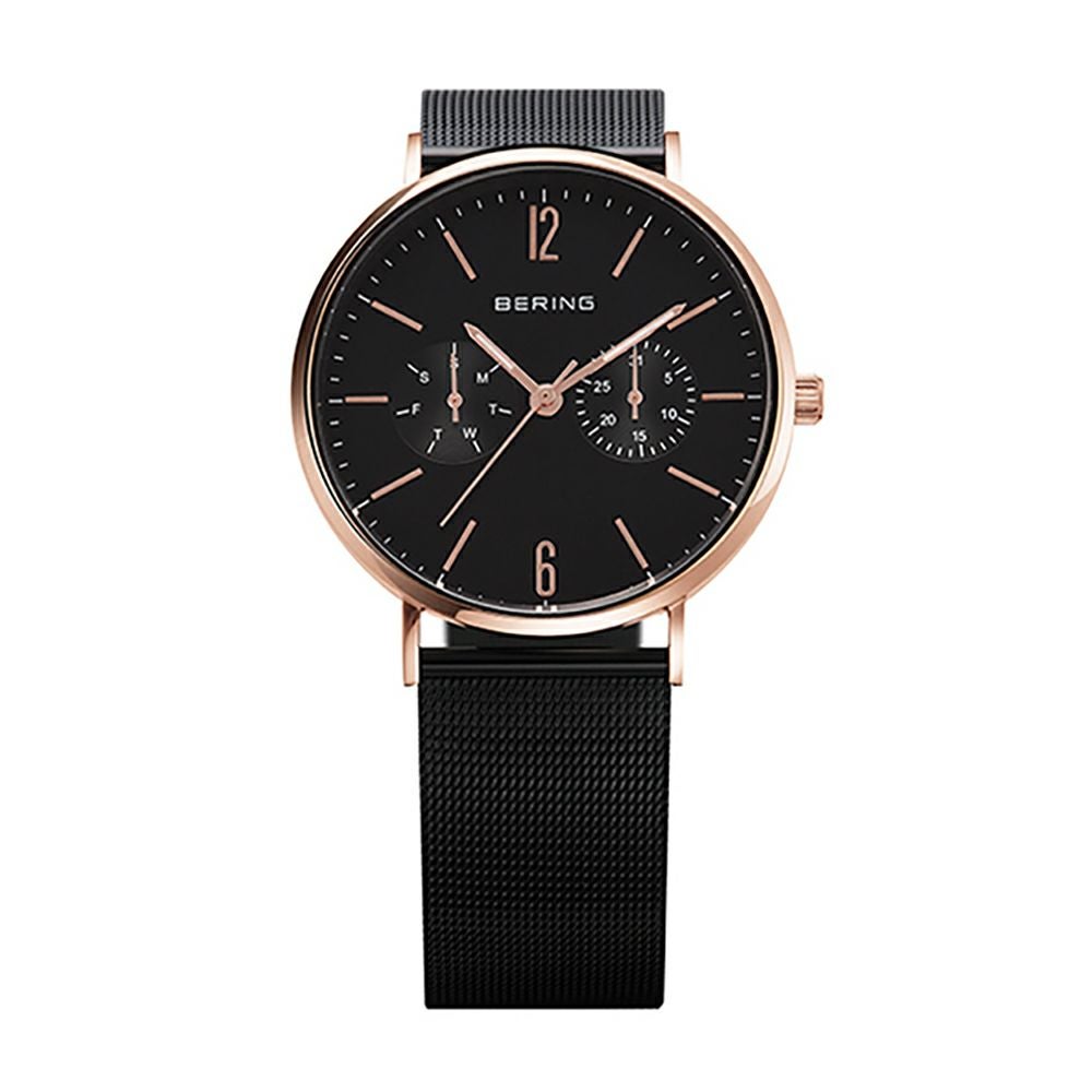 BERING Pair Watch Changes 14240-005 14236-166 （ベーリング 腕時計 ペアウォッチ チェンジズ スレートグレイ×イエローゴールド＆ブラック×ローズゴールド）