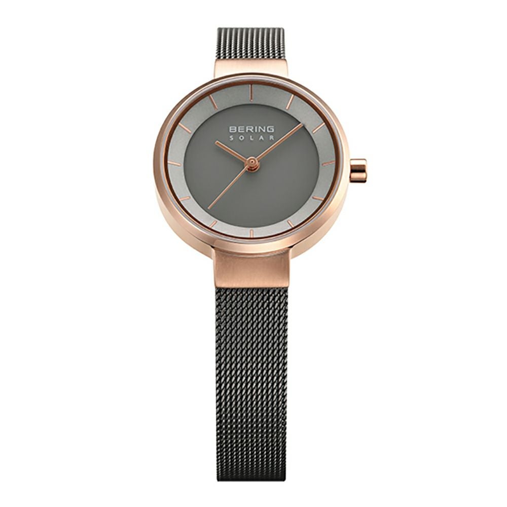 BERING Pair Watch SOLAR 14639-166 14627-369 （ベーリング 腕時計 ペアウォッチ ソーラー ブラック×ローズゴールド＆グレー×ローズゴールド）