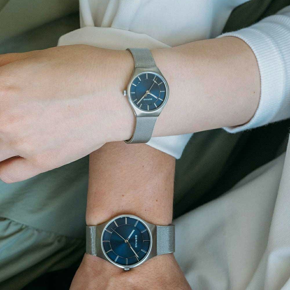 BERING Pair Watch 11935-003 11927-003 （ベーリング 腕時計 ペアウォッチ クラシック スカンジナビアン ブルー×シルバー）