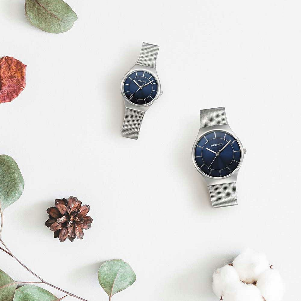 BERING Pair Watch 11935-003 11927-003 （ベーリング 腕時計 ペアウォッチ クラシック スカンジナビアン ブルー×シルバー）